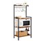 4-Tier Kitchen Rack Microwave Stand Coffee Bar Organizer Brown